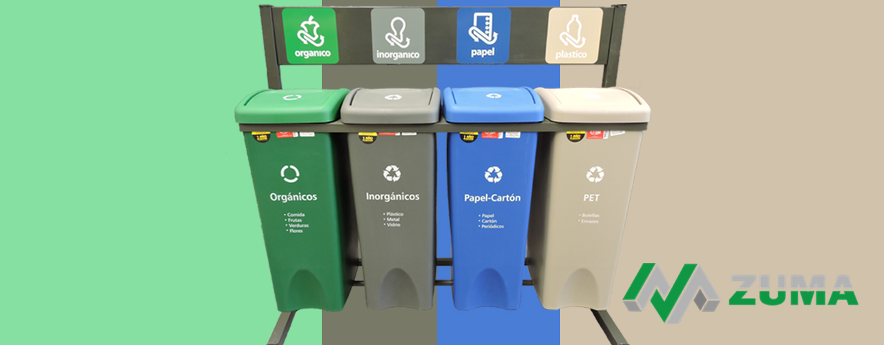 Los contenedores de basura para reciclar sus colores | Contenedores